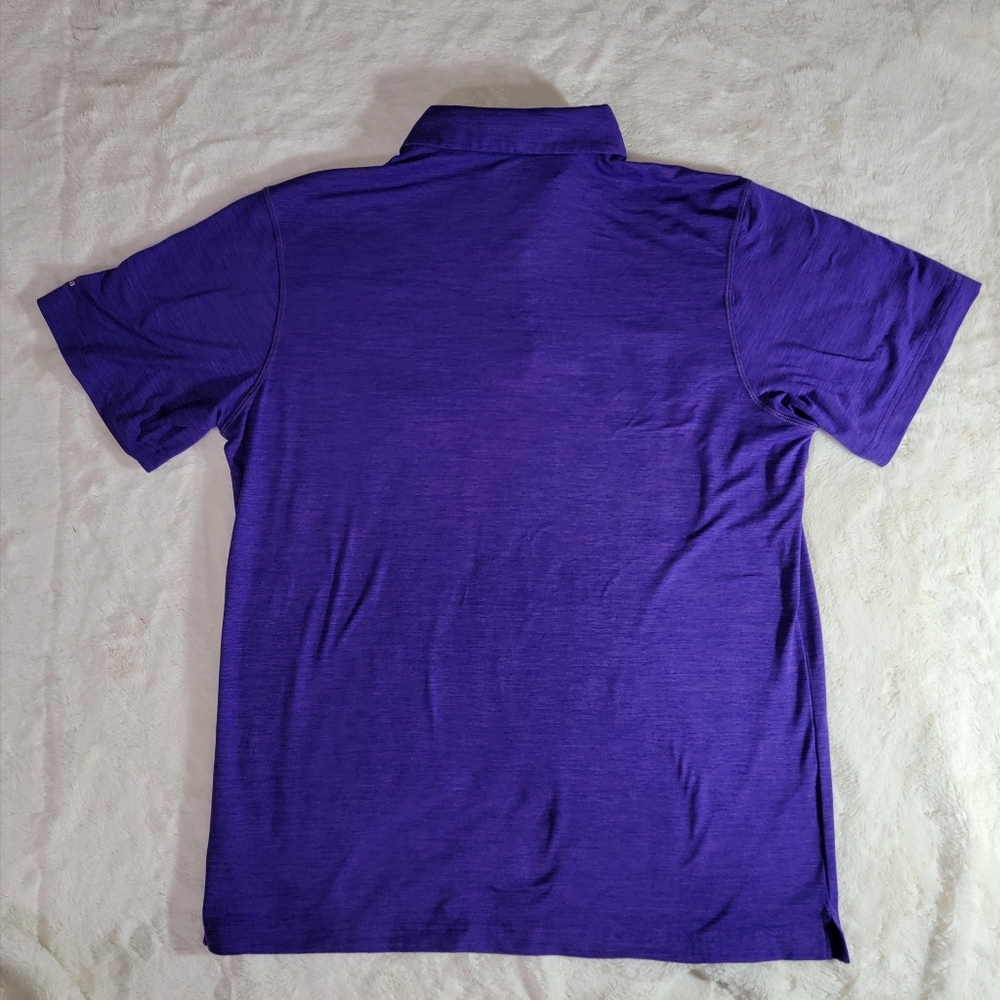 Men's Columbia Purple Washington Huskies Omni-Wick Set II Polo Size Large - Picture 4 of 5